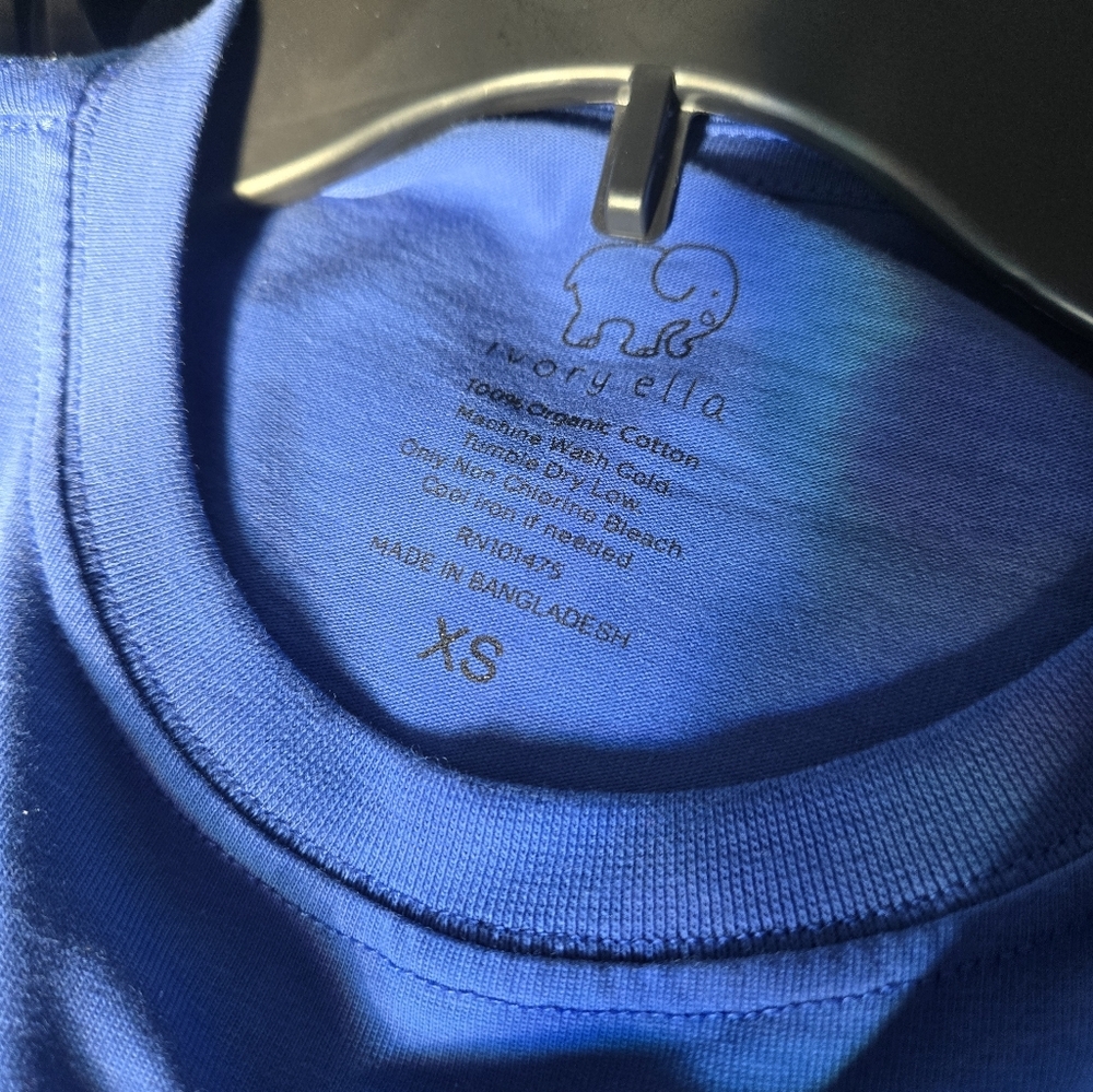 Ivory Ella Royal Blue Sahara Stripes Long Sleeve Tee - Picture 3 of 4